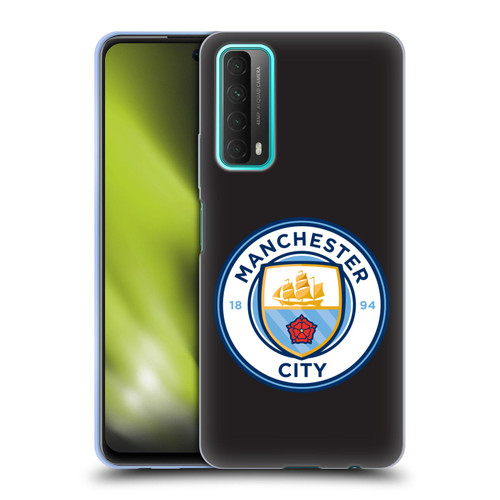 Manchester City Man City FC Badge Black Full Colour Soft Gel Case for Huawei P Smart (2021)