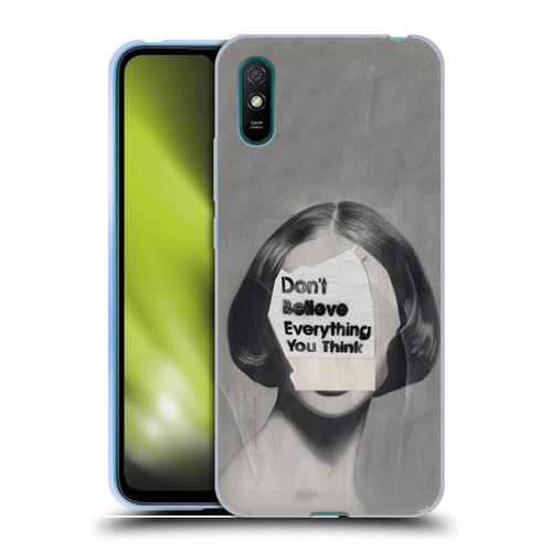 LouiJoverArt Black And White Think Soft Gel Case for Xiaomi Redmi 9A / Redmi 9AT