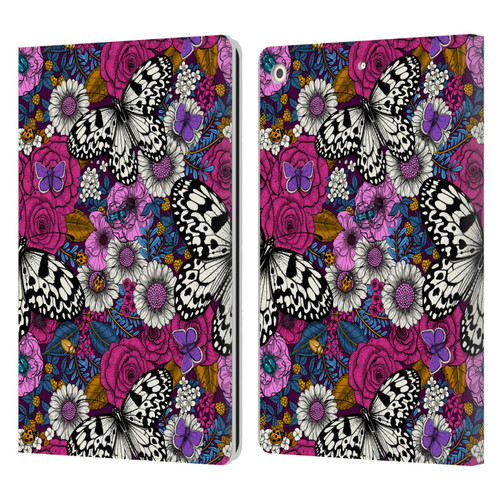 Katerina Kirilova Floral Patterns Colorful Garden Leather Book Wallet Case Cover For Apple iPad 10.2 2019/2020/2021