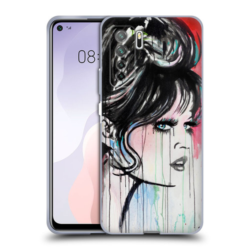 LouiJoverArt Red Ink God Created Woman Soft Gel Case for Huawei Nova 7 SE/P40 Lite 5G