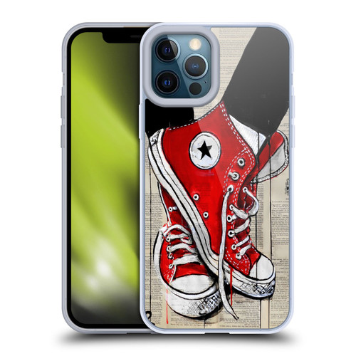 LouiJoverArt Red Ink Shoes Soft Gel Case for Apple iPhone 12 Pro Max