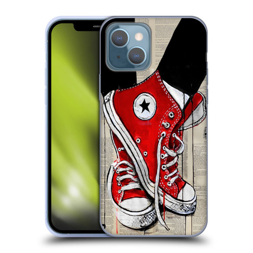 LouiJoverArt Red Ink Shoes Soft Gel Case for Apple iPhone 13