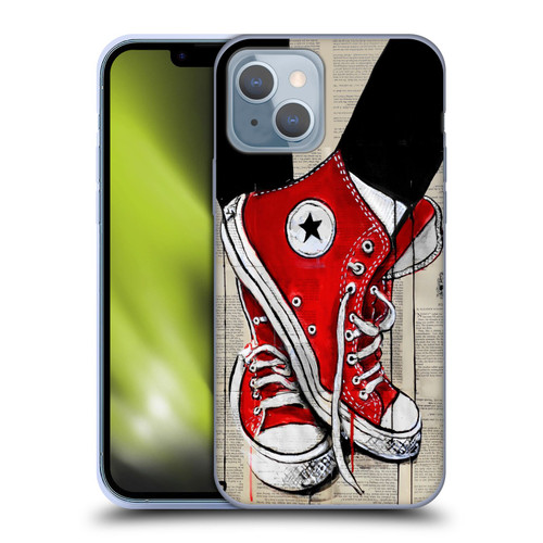 LouiJoverArt Red Ink Shoes Soft Gel Case for Apple iPhone 14