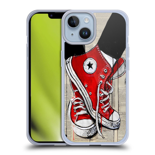 LouiJoverArt Red Ink Shoes Soft Gel Case for Apple iPhone 14