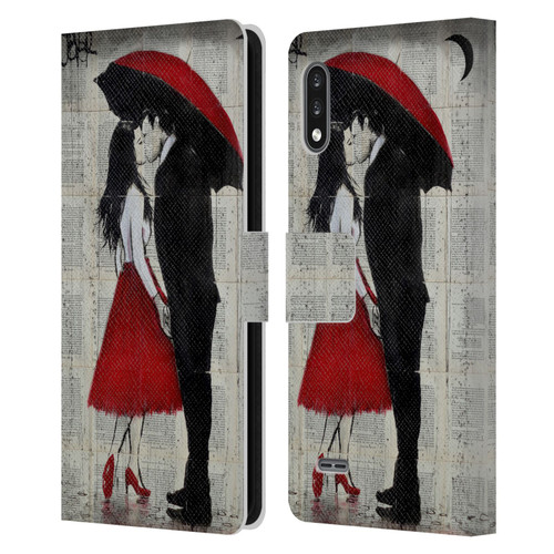 LouiJoverArt Red Ink A New Kiss Leather Book Wallet Case Cover For LG K22