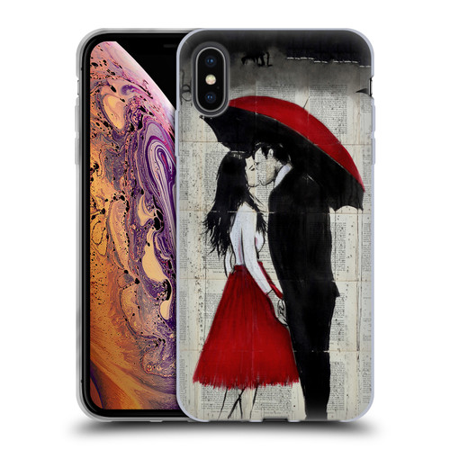 LouiJoverArt Red Ink A New Kiss Soft Gel Case for Apple iPhone XS Max