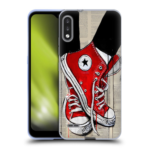 LouiJoverArt Red Ink Shoes Soft Gel Case for LG K22