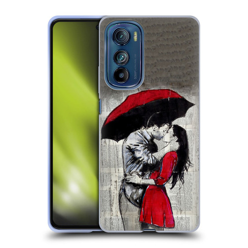 LouiJoverArt Red Ink A New Kiss 2 Soft Gel Case for Motorola Edge 30