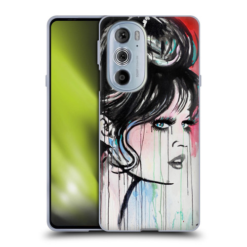 LouiJoverArt Red Ink God Created Woman Soft Gel Case for Motorola Edge X30