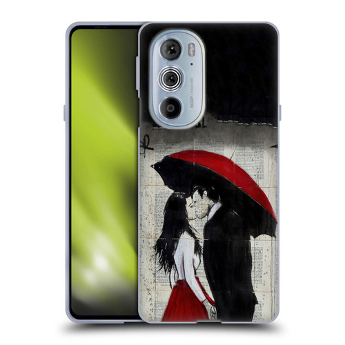 LouiJoverArt Red Ink A New Kiss Soft Gel Case for Motorola Edge X30