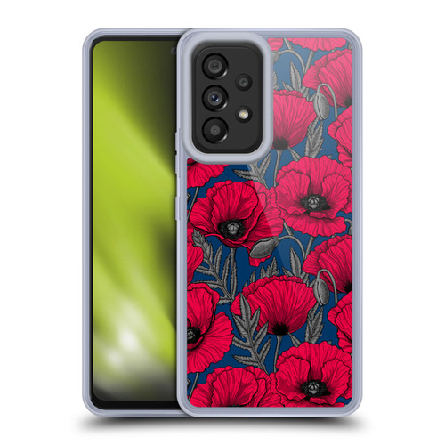 Katerina Kirilova Floral Patterns Night Poppy Garden Soft Gel Case for Samsung Galaxy A53 5G (2022)