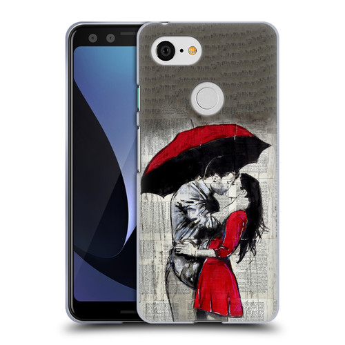 LouiJoverArt Red Ink A New Kiss 2 Soft Gel Case for Google Pixel 3