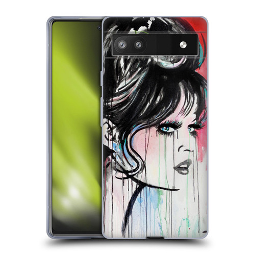 LouiJoverArt Red Ink God Created Woman Soft Gel Case for Google Pixel 6a