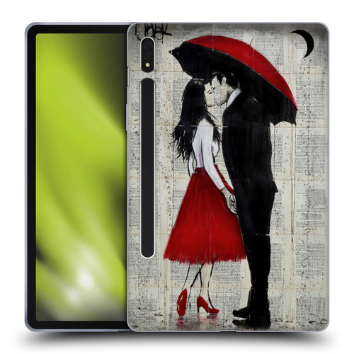LouiJoverArt Red Ink A New Kiss Soft Gel Case for Samsung Galaxy Tab S8