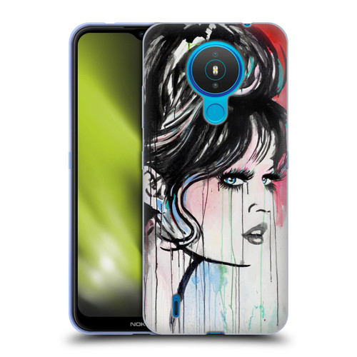 LouiJoverArt Red Ink God Created Woman Soft Gel Case for Nokia 1.4