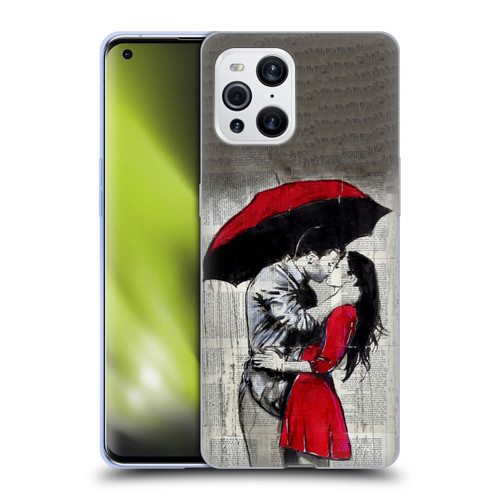 LouiJoverArt Red Ink A New Kiss 2 Soft Gel Case for OPPO Find X3 / Pro