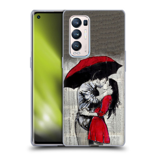LouiJoverArt Red Ink A New Kiss 2 Soft Gel Case for OPPO Find X3 Neo / Reno5 Pro+ 5G