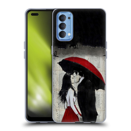 LouiJoverArt Red Ink A New Kiss Soft Gel Case for OPPO Reno 4 5G