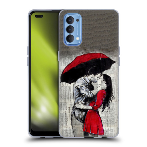 LouiJoverArt Red Ink A New Kiss 2 Soft Gel Case for OPPO Reno 4 5G