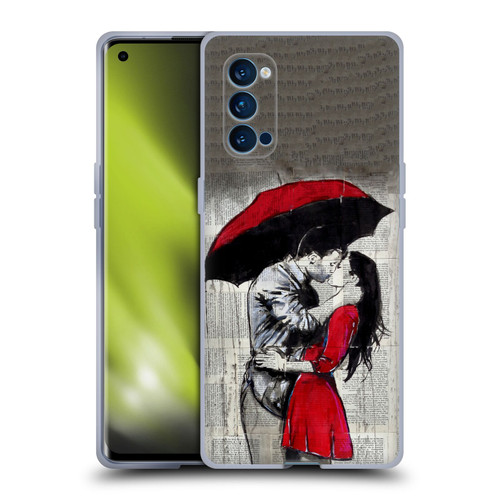 LouiJoverArt Red Ink A New Kiss 2 Soft Gel Case for OPPO Reno 4 Pro 5G