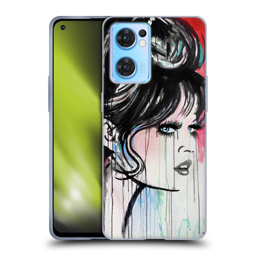 LouiJoverArt Red Ink God Created Woman Soft Gel Case for OPPO Reno7 5G / Find X5 Lite