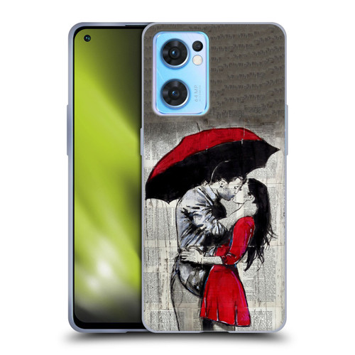 LouiJoverArt Red Ink A New Kiss 2 Soft Gel Case for OPPO Reno7 5G / Find X5 Lite