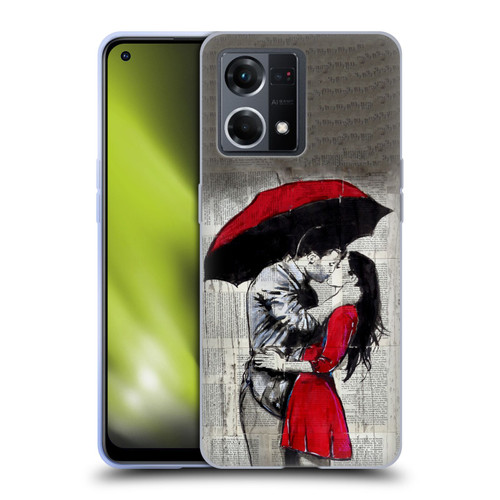 LouiJoverArt Red Ink A New Kiss 2 Soft Gel Case for OPPO Reno8 4G