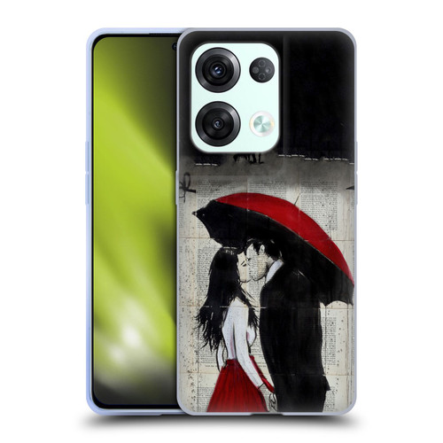 LouiJoverArt Red Ink A New Kiss Soft Gel Case for OPPO Reno8 Pro