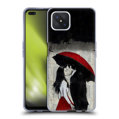 LouiJoverArt Red Ink A New Kiss Soft Gel Case for OPPO Reno4 Z 5G
