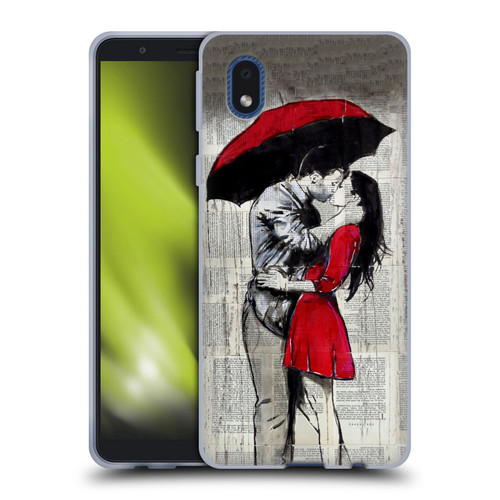 LouiJoverArt Red Ink A New Kiss 2 Soft Gel Case for Samsung Galaxy A01 Core (2020)