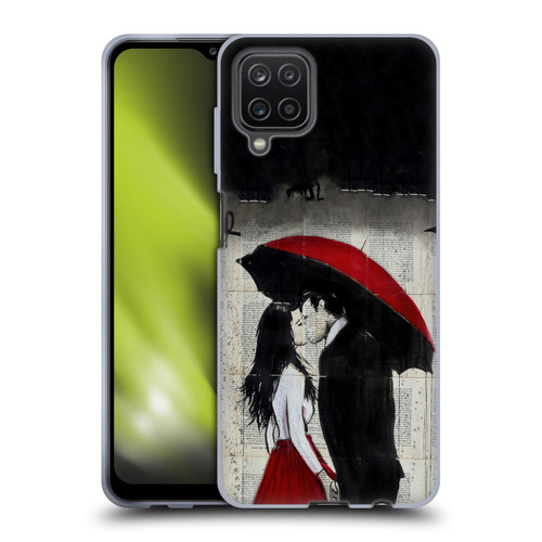 LouiJoverArt Red Ink A New Kiss Soft Gel Case for Samsung Galaxy A12 (2020)