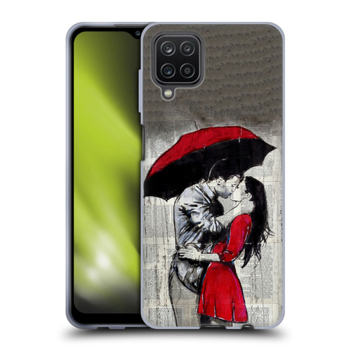 LouiJoverArt Red Ink A New Kiss 2 Soft Gel Case for Samsung Galaxy A12 (2020)