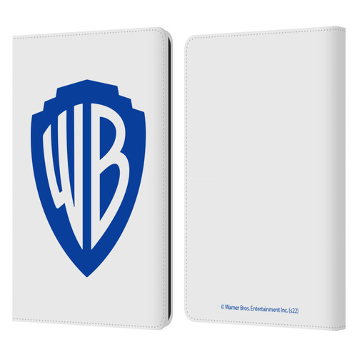 Warner Bros. Shield Logo White Leather Book Wallet Case Cover For Amazon Kindle Paperwhite 1 / 2 / 3