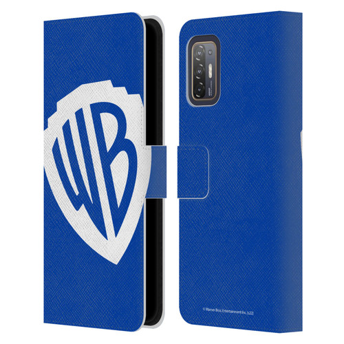 Warner Bros. Shield Logo Oversized Leather Book Wallet Case Cover For HTC Desire 21 Pro 5G