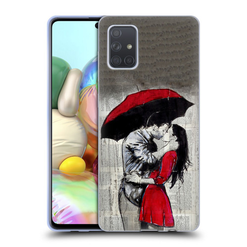 LouiJoverArt Red Ink A New Kiss 2 Soft Gel Case for Samsung Galaxy A71 (2019)