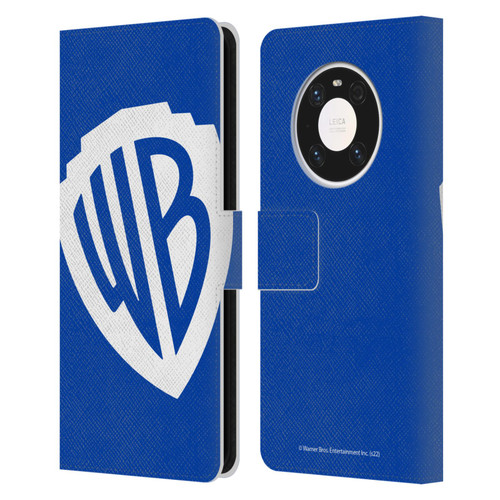 Warner Bros. Shield Logo Oversized Leather Book Wallet Case Cover For Huawei Mate 40 Pro 5G