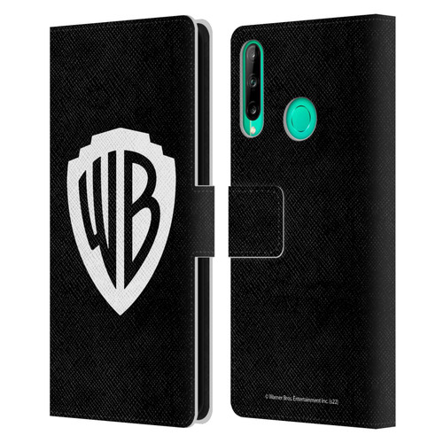 Warner Bros. Shield Logo Black Leather Book Wallet Case Cover For Huawei P40 lite E