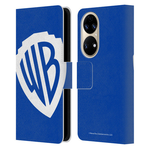 Warner Bros. Shield Logo Oversized Leather Book Wallet Case Cover For Huawei P50