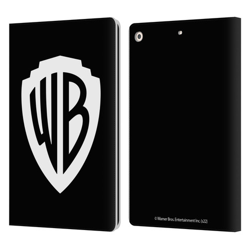 Warner Bros. Shield Logo Black Leather Book Wallet Case Cover For Apple iPad 10.2 2019/2020/2021