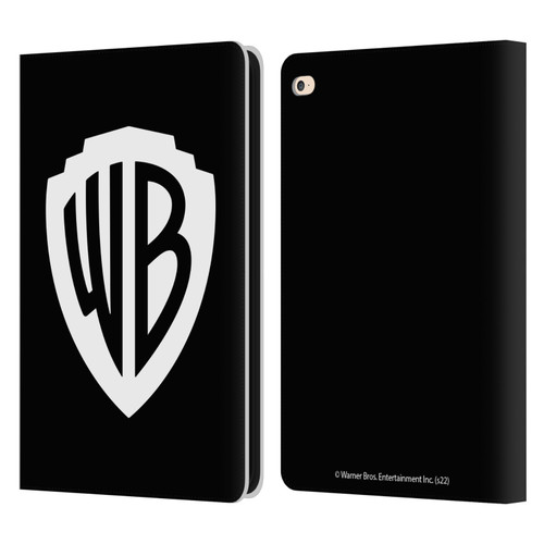 Warner Bros. Shield Logo Black Leather Book Wallet Case Cover For Apple iPad Air 2 (2014)