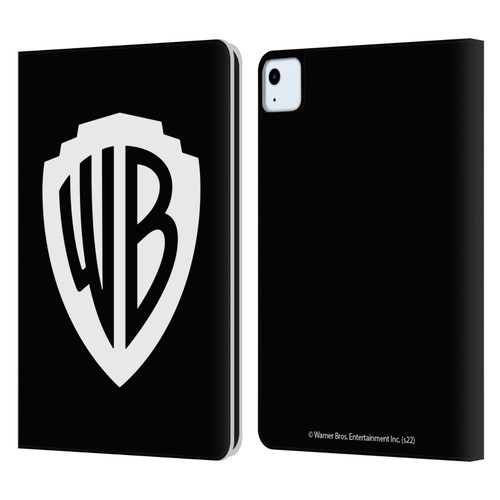 Warner Bros. Shield Logo Black Leather Book Wallet Case Cover For Apple iPad Air 2020 / 2022