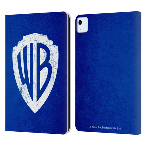 Warner Bros. Shield Logo Distressed Leather Book Wallet Case Cover For Apple iPad Air 11 2020/2022/2024