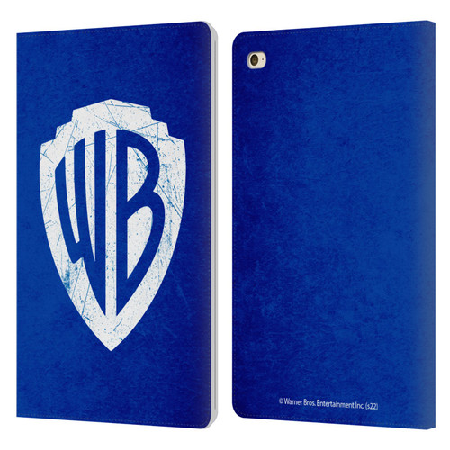 Warner Bros. Shield Logo Distressed Leather Book Wallet Case Cover For Apple iPad mini 4