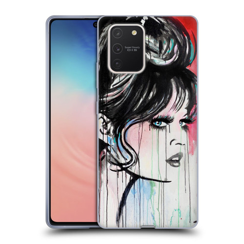 LouiJoverArt Red Ink God Created Woman Soft Gel Case for Samsung Galaxy S10 Lite