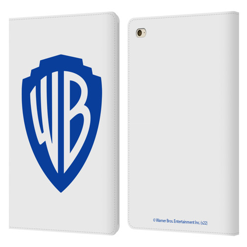 Warner Bros. Shield Logo White Leather Book Wallet Case Cover For Apple iPad mini 4
