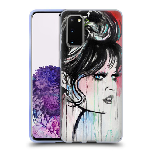 LouiJoverArt Red Ink God Created Woman Soft Gel Case for Samsung Galaxy S20 / S20 5G