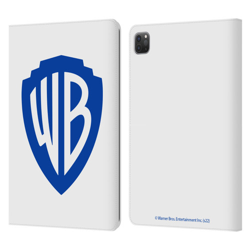 Warner Bros. Shield Logo White Leather Book Wallet Case Cover For Apple iPad Pro 11 2020 / 2021 / 2022