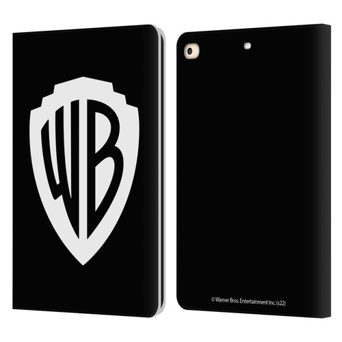 Warner Bros. Shield Logo Black Leather Book Wallet Case Cover For Apple iPad 9.7 2017 / iPad 9.7 2018