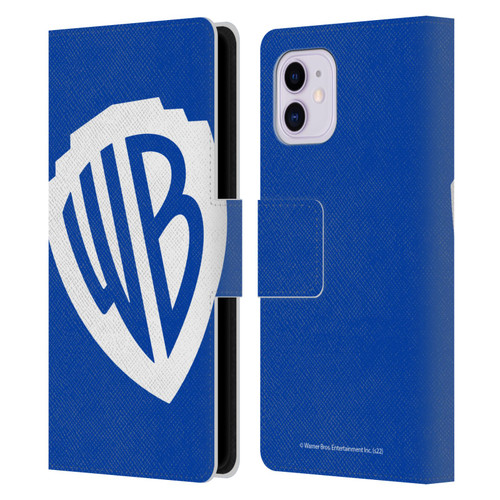 Warner Bros. Shield Logo Oversized Leather Book Wallet Case Cover For Apple iPhone 11