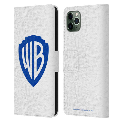 Warner Bros. Shield Logo White Leather Book Wallet Case Cover For Apple iPhone 11 Pro Max